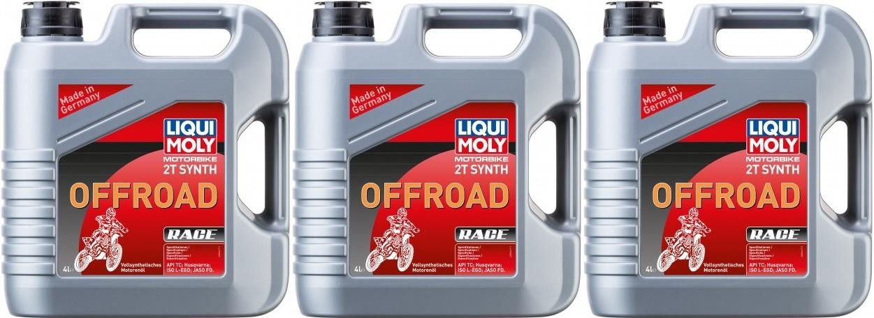 Liqui Moly 3064 Motorbike 2T Synth Offroad Race 3x 4l = 12 Liter