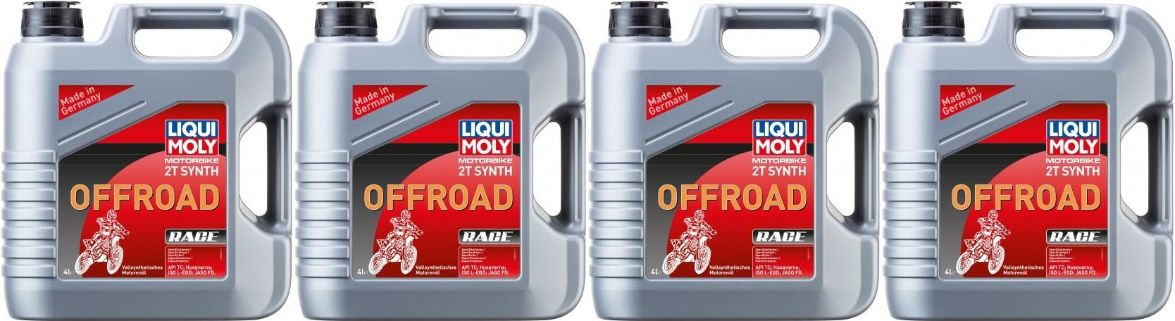 Liqui Moly 3064 Motorbike 2T Synth Offroad Race 4x 4l = 16 Liter