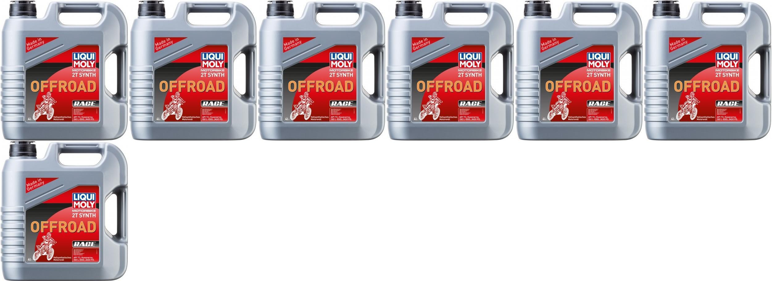 Liqui Moly 3064 Motorbike 2T Synth Offroad Race 7x 4l = 28 Liter