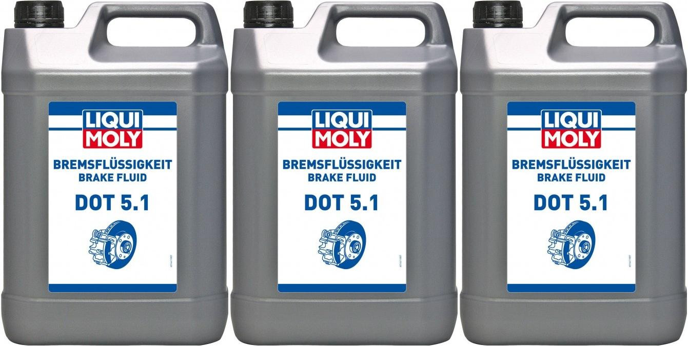 Liqui Moly 21163 Bremsflüssigkeit DOT 5.1 3x 5 = 15 Liter