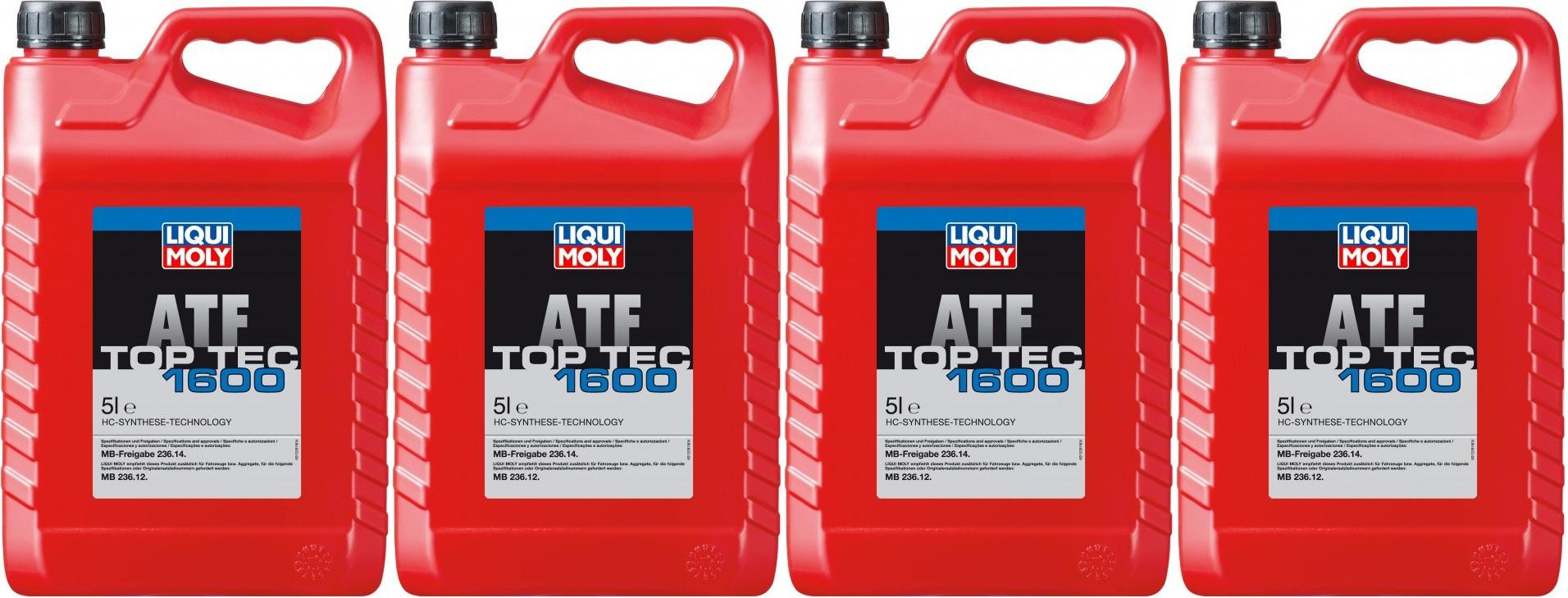Liqui Moly 21176 Top Tec ATF 1600 4x 5 = 20 Liter