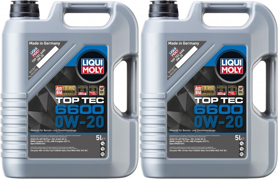 Liqui Moly 21441 Top Tec 6600 0W-20 2x 5 = 10 Liter