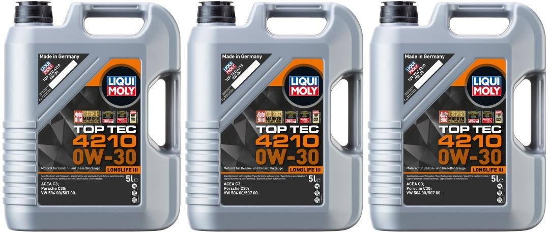 Liqui Moly 21605 Top Tec 4210 0W-30 3x 5 = 15 Liter