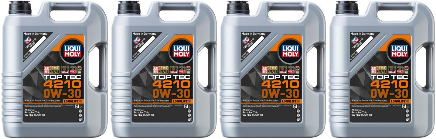 Liqui Moly 21605 Top Tec 4210 0W-30 4x 5 = 20 Liter