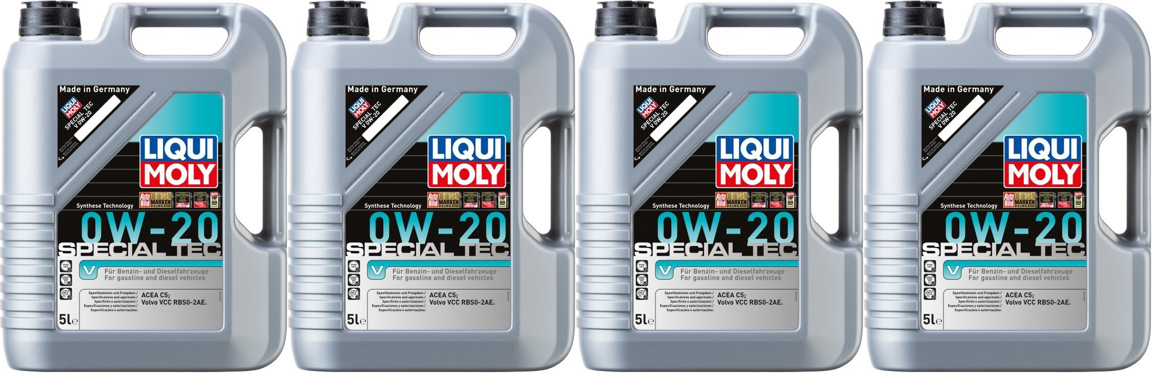 Liqui Moly 8421 Special Tec V 0W-20 4x 5 = 20 Liter