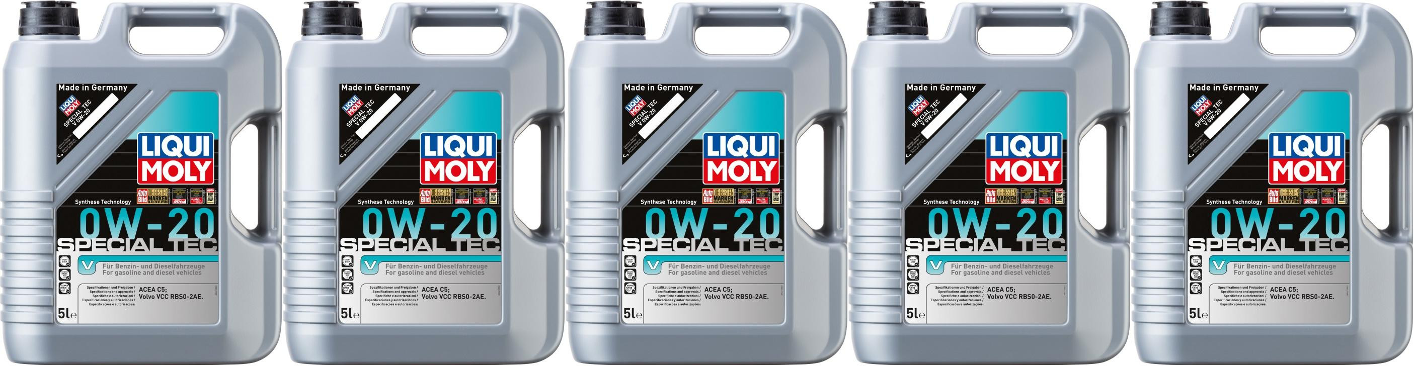 Liqui Moly 8421 Special Tec V 0W-20 5x 5 = 25 Liter