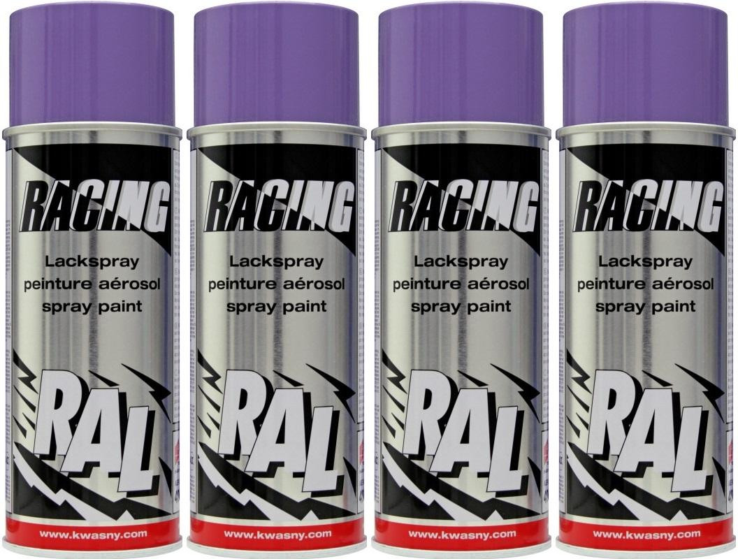 RACING Lackspray RAL 4005 BlauLila 4x 400 Milliliter
