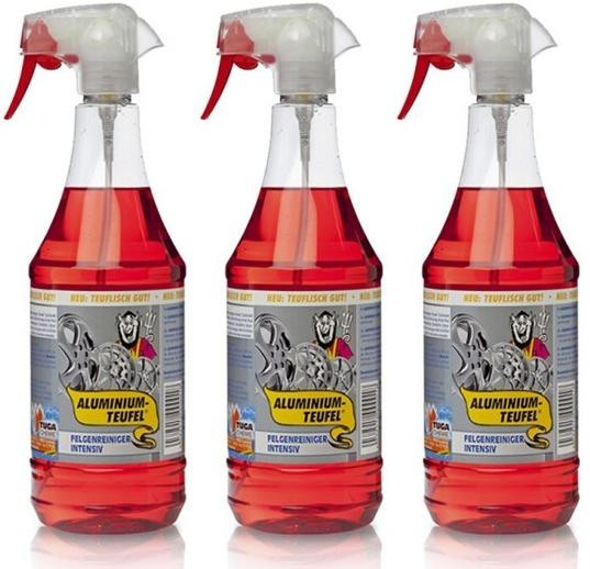 Tuga Chemie Aluminium-Teufel (extrem kraftvoller Felgenreiniger) 3x 1l = 3 Liter
