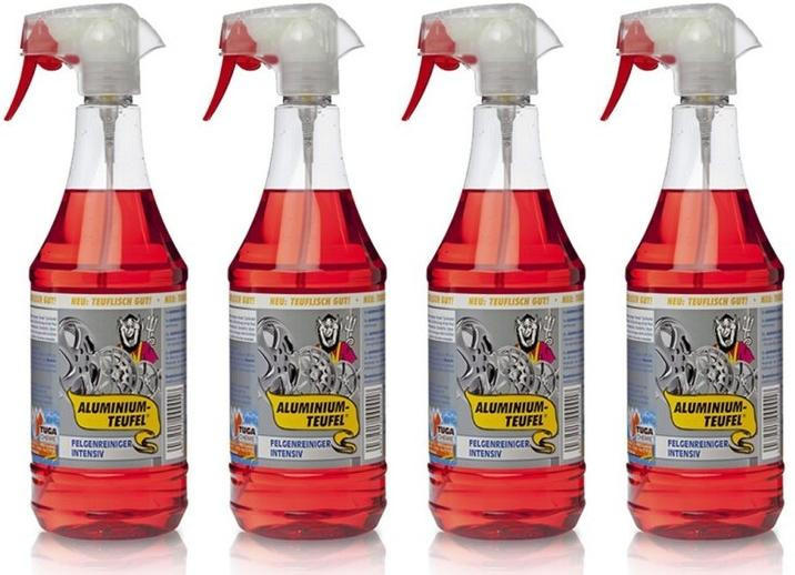 Tuga Chemie Aluminium-Teufel (extrem kraftvoller Felgenreiniger) 4x 1l = 4 Liter