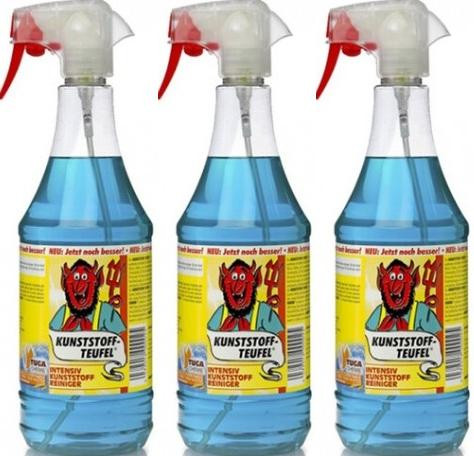 Tuga Chemie Kunststoff-Teufel (Entfernt fast alles auf Kunststoff) 3x1l=3 Liter