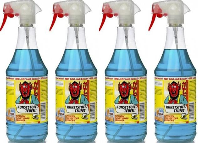 Tuga Chemie Kunststoff-Teufel (Entfernt fast alles auf Kunststoff) 4x1l=4 Liter