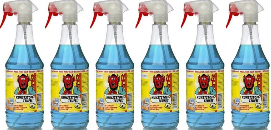 Tuga Chemie Kunststoff-Teufel (Entfernt fast alles auf Kunststoff) 6x1l=6 Liter