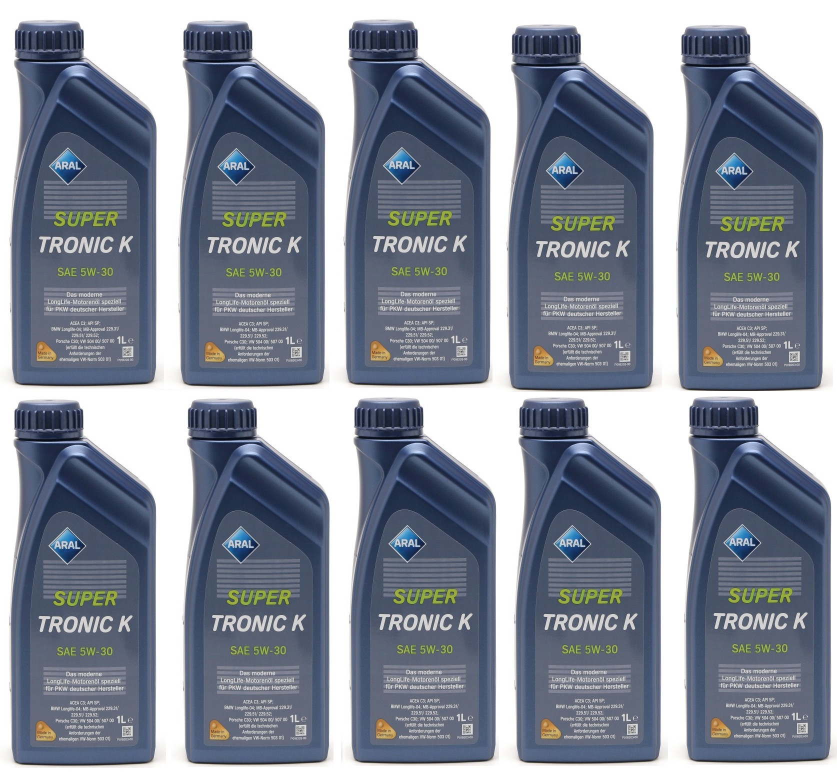 Aral Super Tronic K (ex. Longlife III) 5W-30 Motoröl 10x 1l = 10 Liter