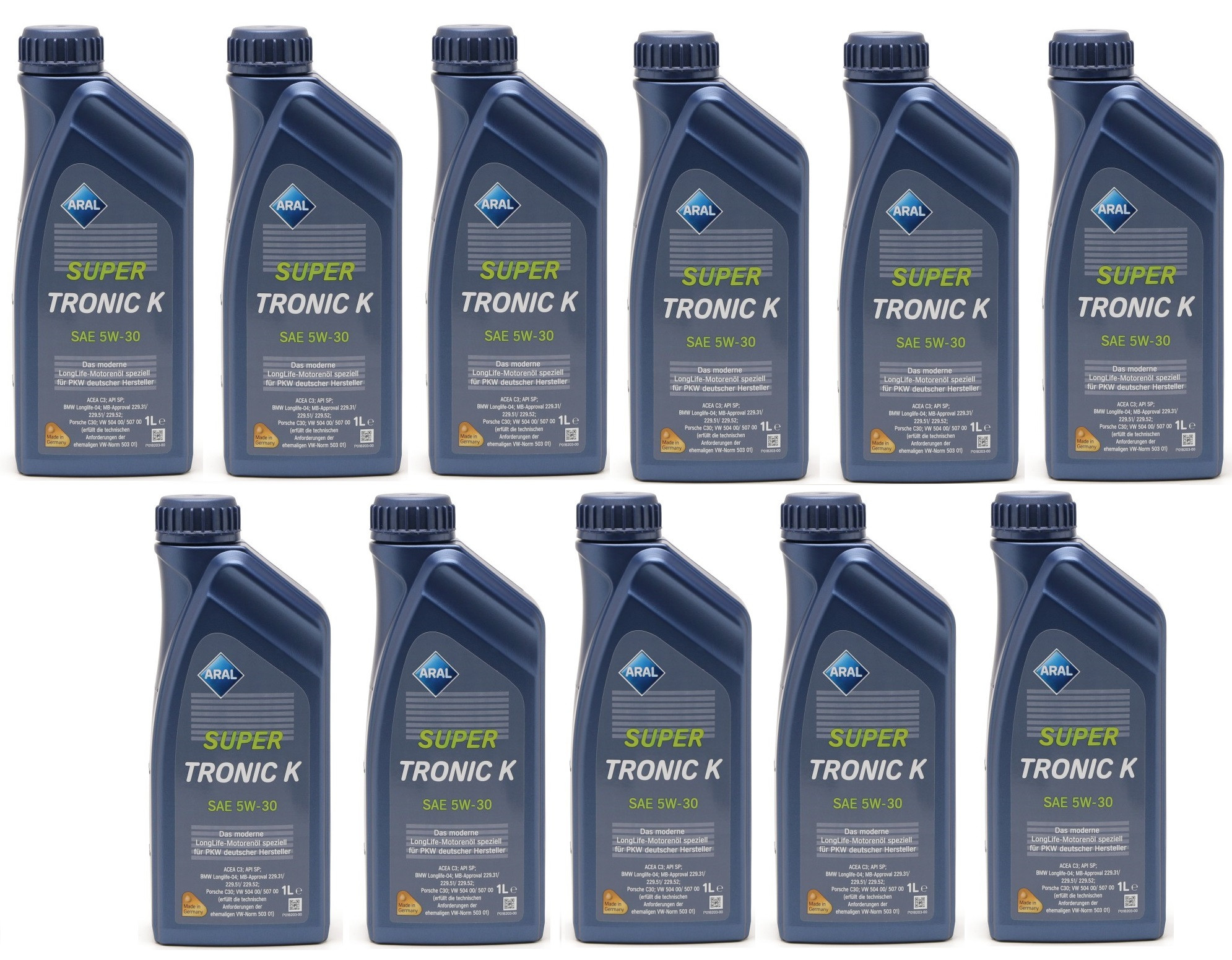 Aral Super Tronic K (ex. Longlife III) 5W-30 Motoröl 11x 1l = 11 Liter