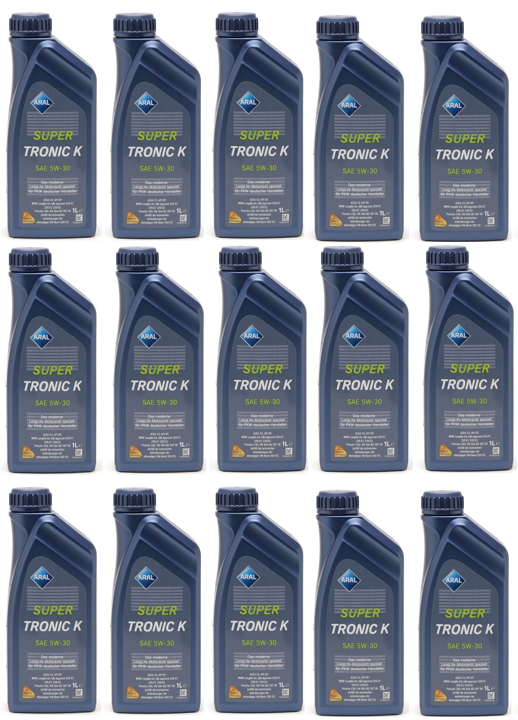 Aral Super Tronic K (ex. Longlife III) 5W-30 Motoröl 15x 1l = 15 Liter