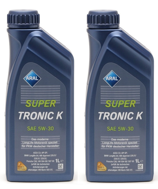 Aral Super Tronic K (ex. Longlife III) 5W-30 Motoröl 2x 1l = 2 Liter