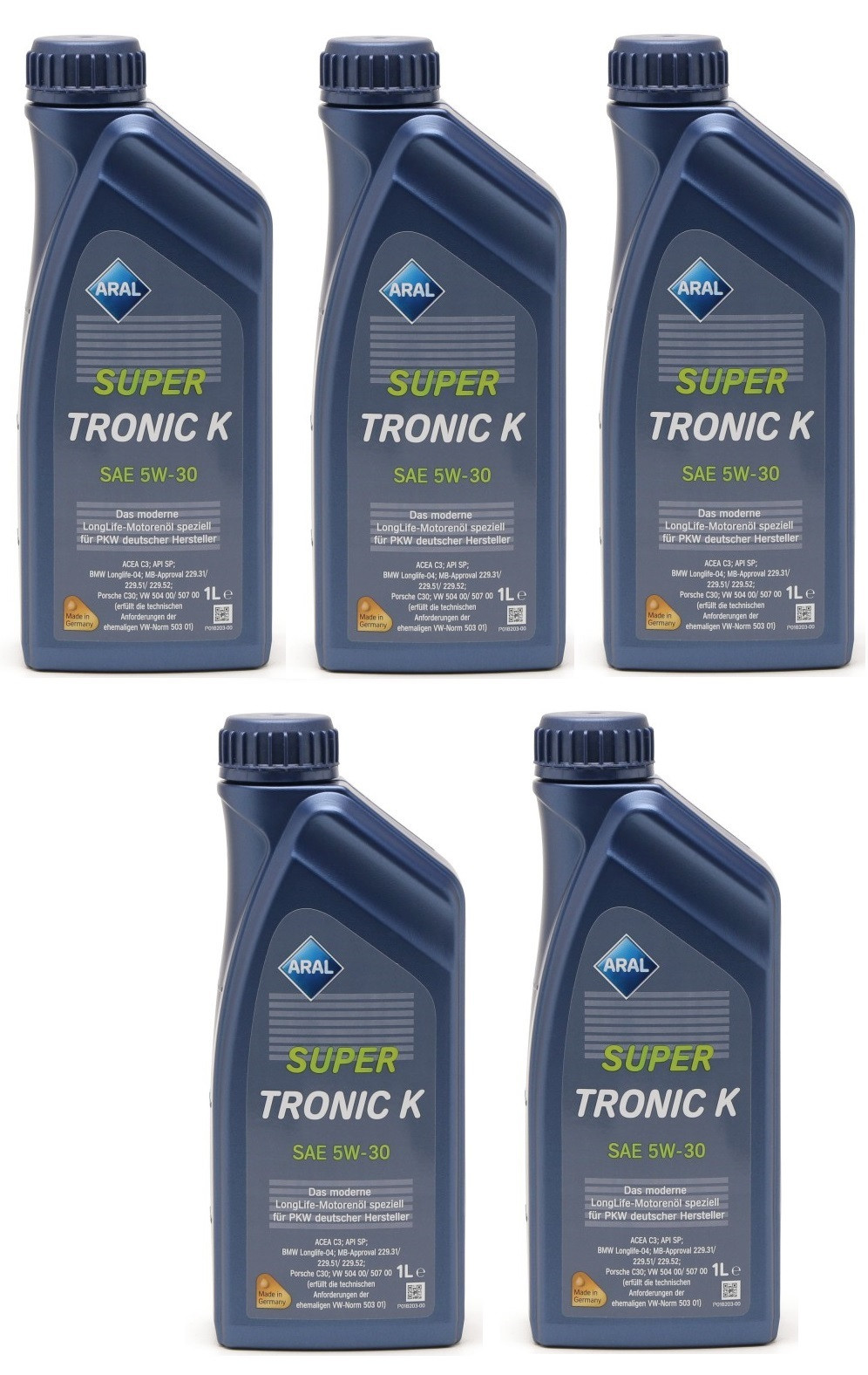 Aral Super Tronic K (ex. Longlife III) 5W-30 Motoröl 5x 1l = 5 Liter
