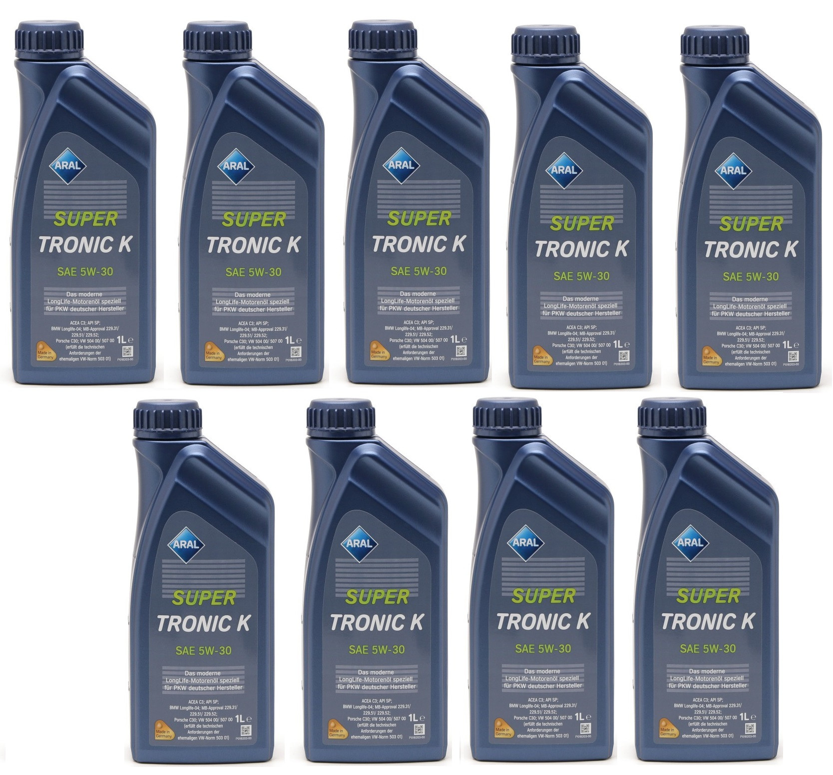Aral Super Tronic K (ex. Longlife III) 5W-30 Motoröl 9x 1l = 9 Liter