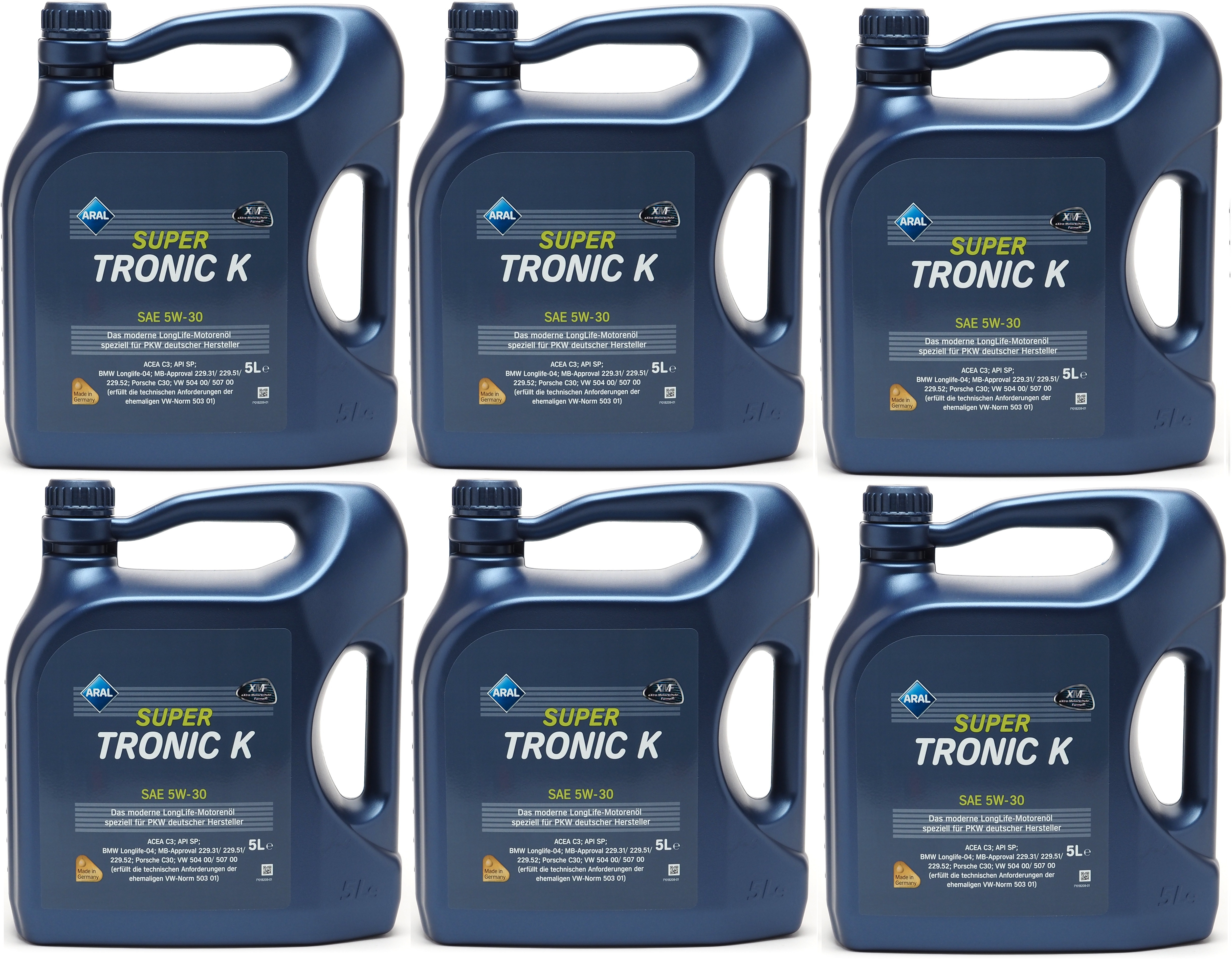 Aral Super Tronic K (ex. LongLife III) 5W-30 Motoröl 6x 5 = 30 Liter