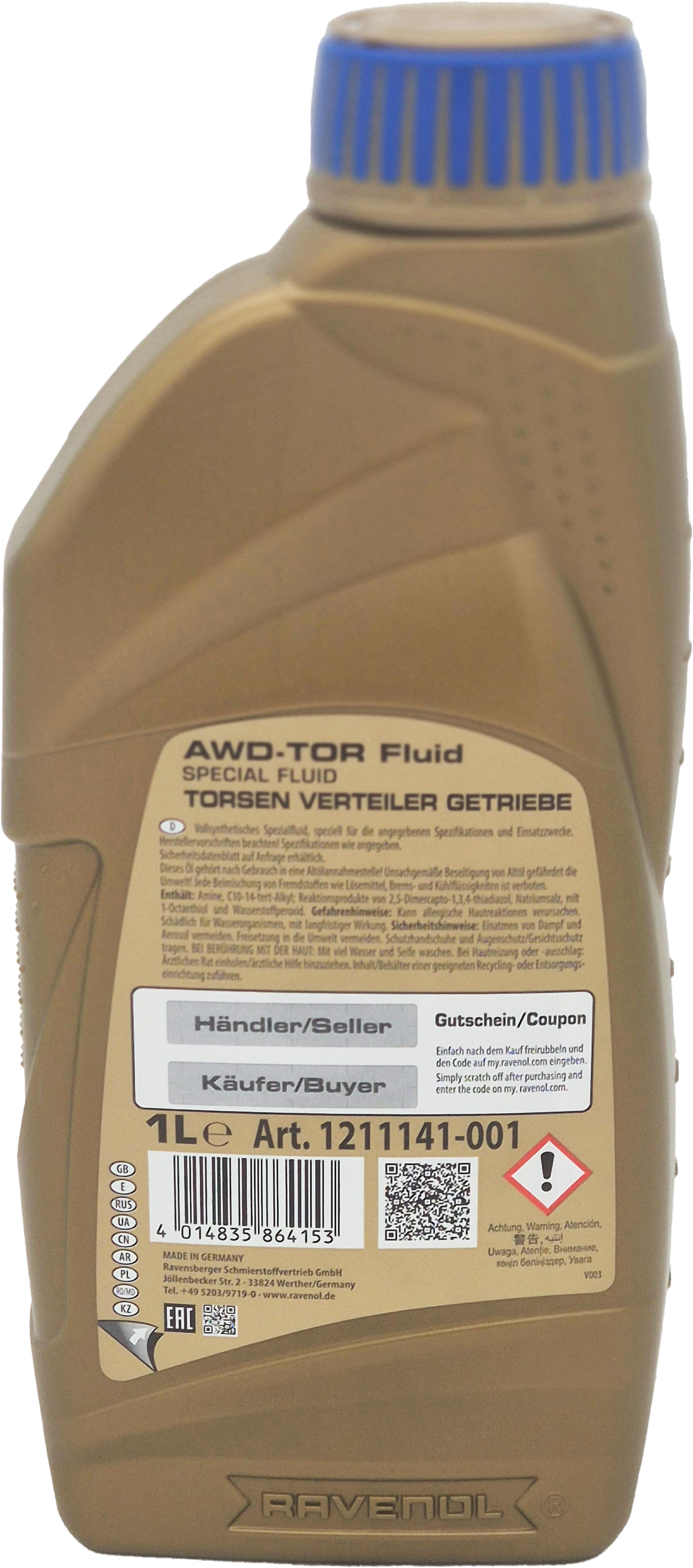 RAVENOL AWD-TOR Fluid 1 Liter Flasche
