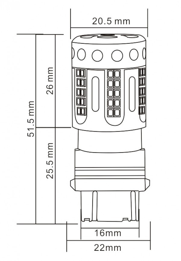 S9 LED 100% Canbus Birne Lampe W21W T20 7440 1950 Lumen