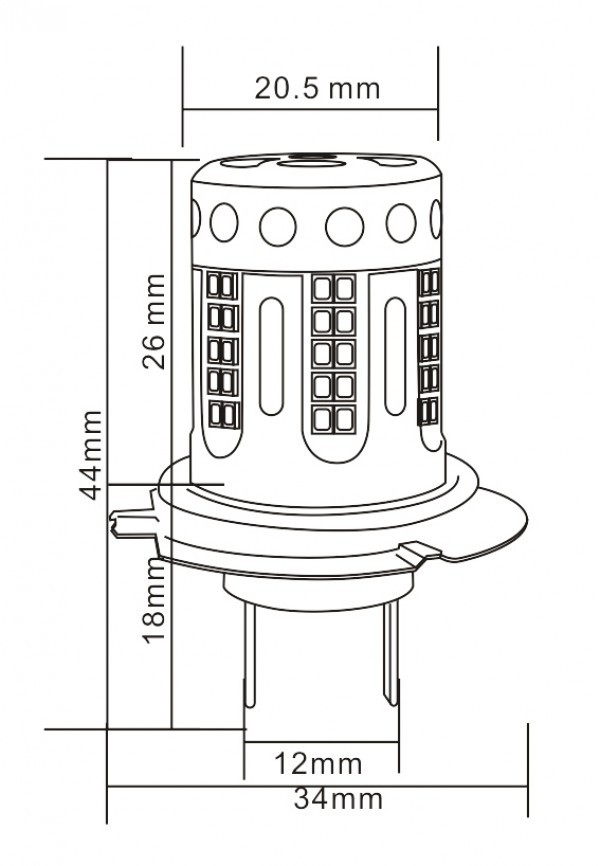 S9 LED 100% Canbus Birne Lampe H7 PX26D 1950 Lumen