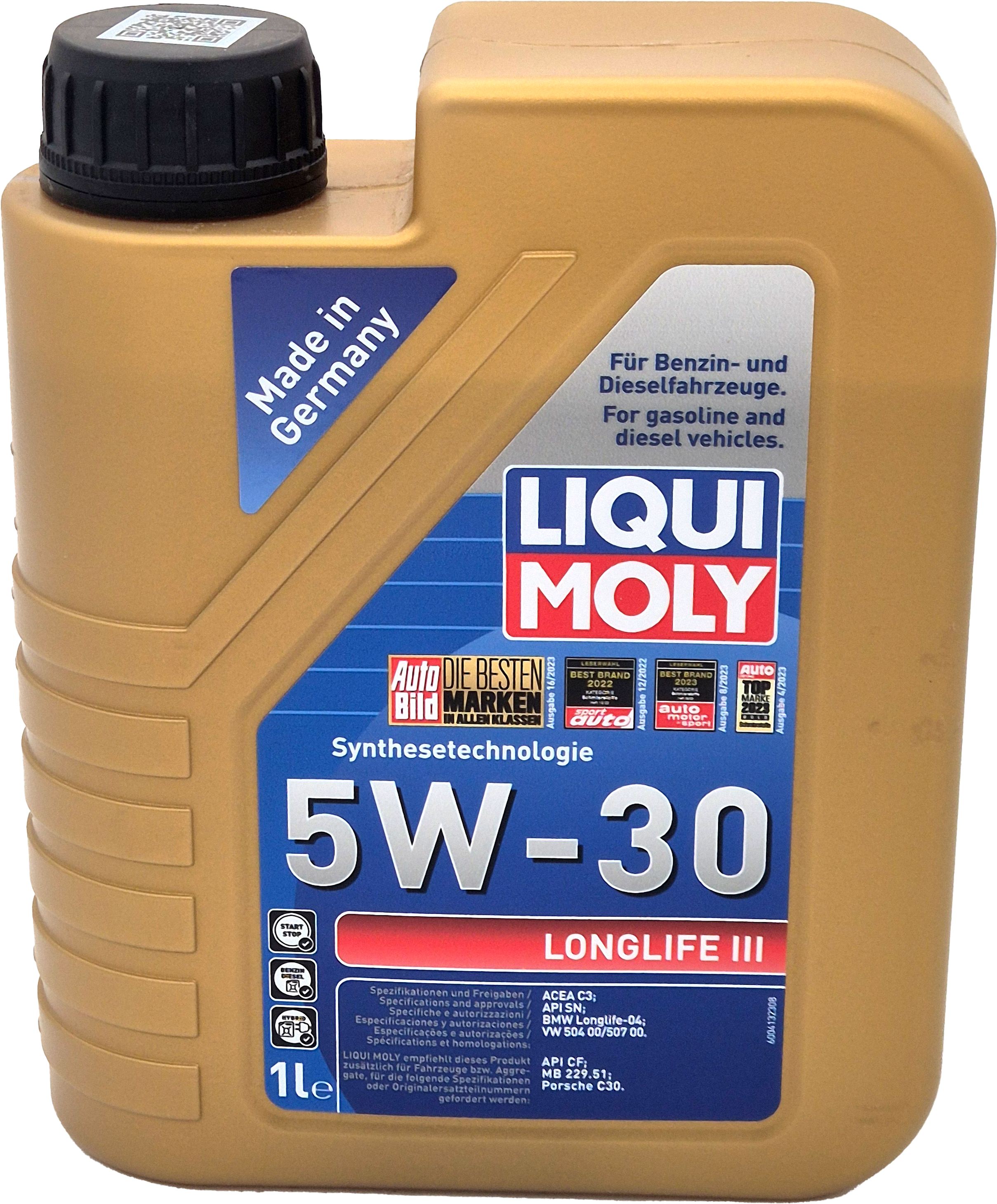 Liqui Moly 20646 5W-30 Longlife III Motoröl 1l