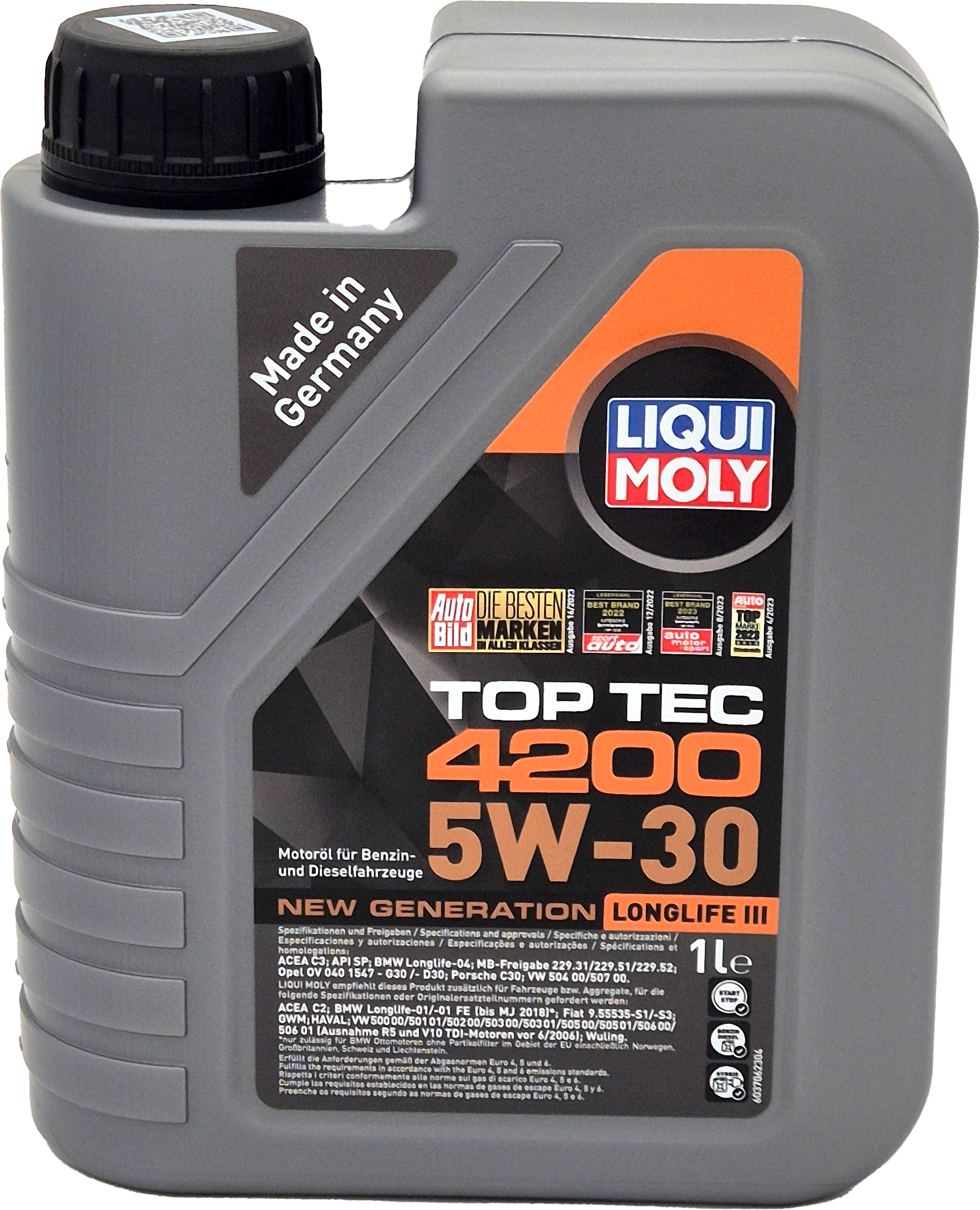 Liqui Moly 3706 5W-30 Top Tec 4200 Longlife III Motoröl 1l