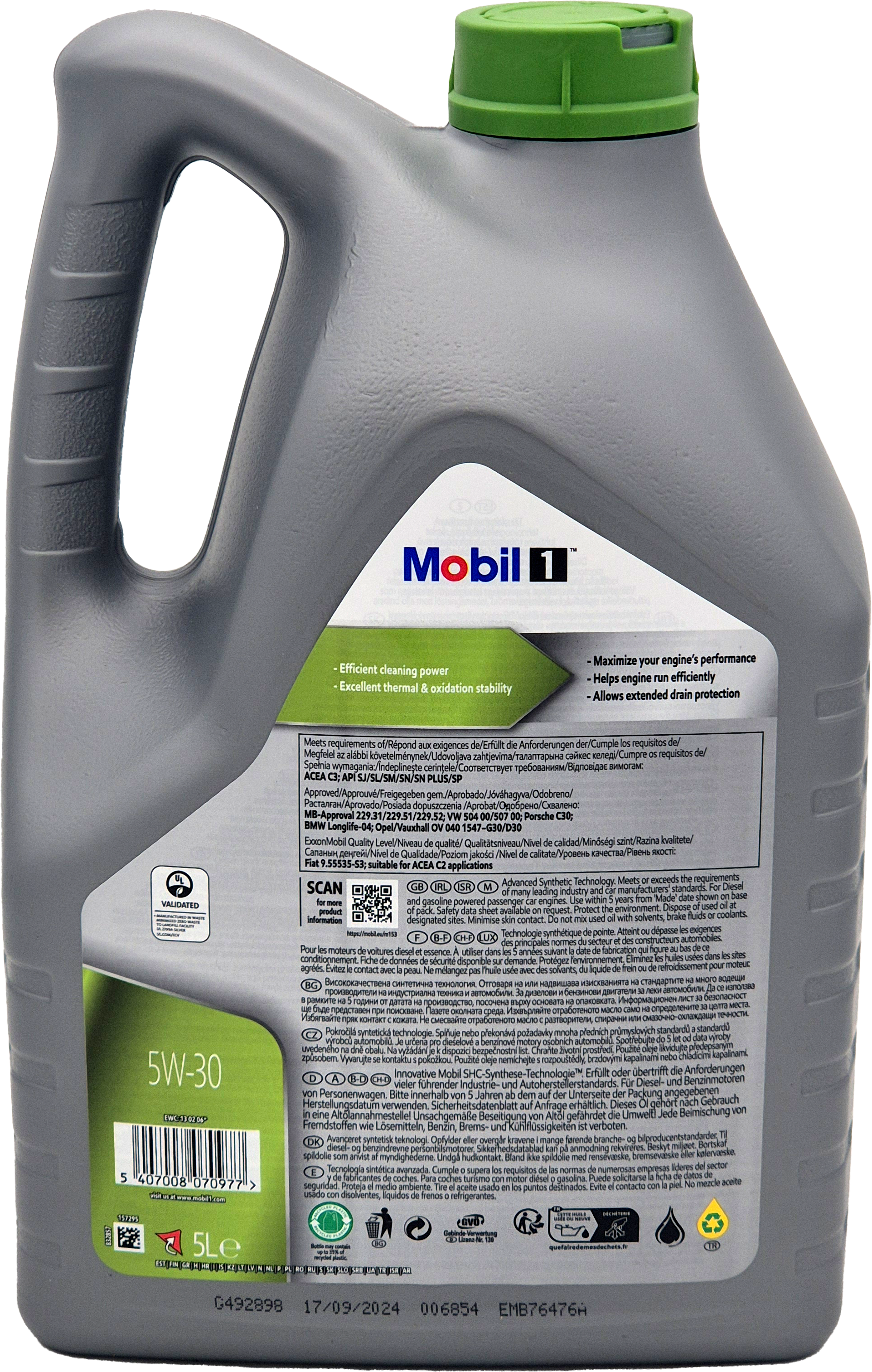 Mobil 1 ESP 5W-30 Motoröl 5l Kanister