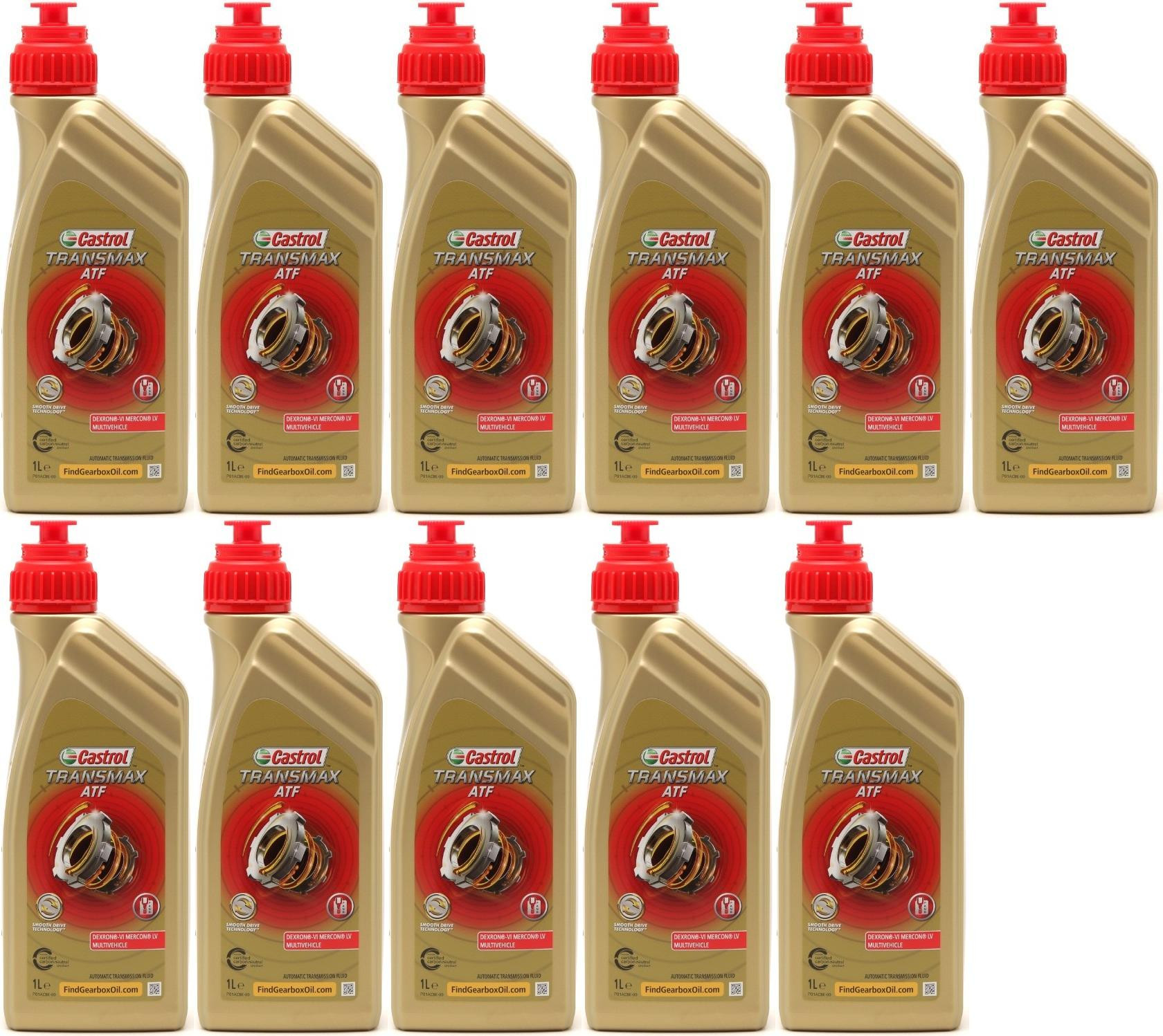 Castrol TRANSMAX ATF Dex/Merc Multivehicle 11x 1l = 11 Liter
