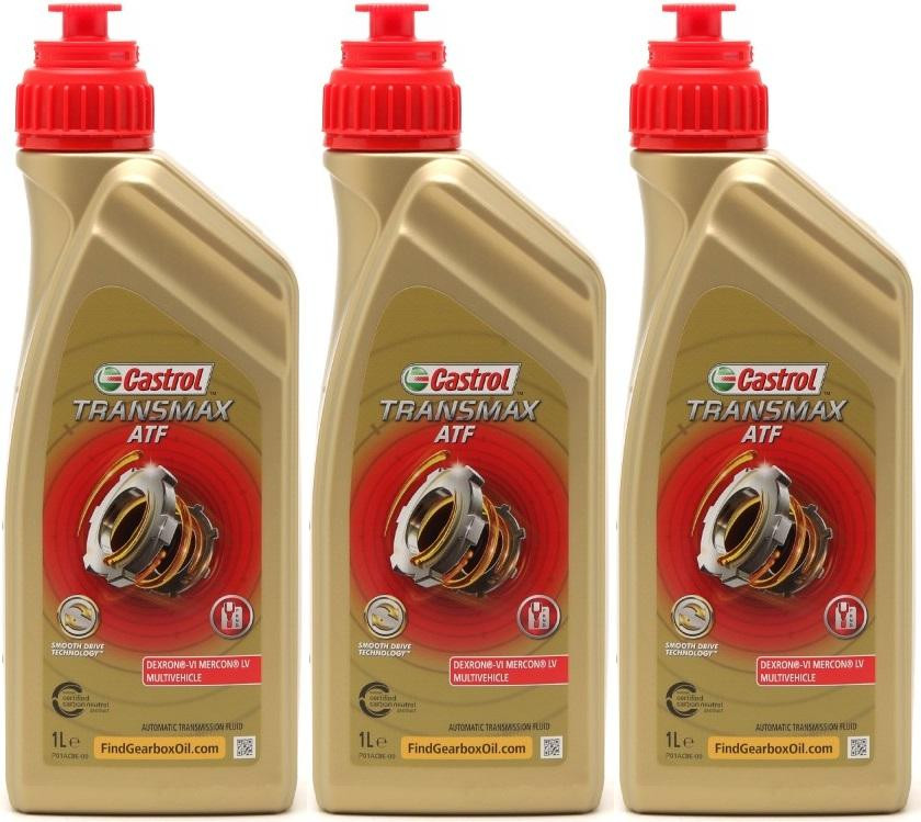 Castrol TRANSMAX ATF Dex/Merc Multivehicle 3x 1l = 3 Liter