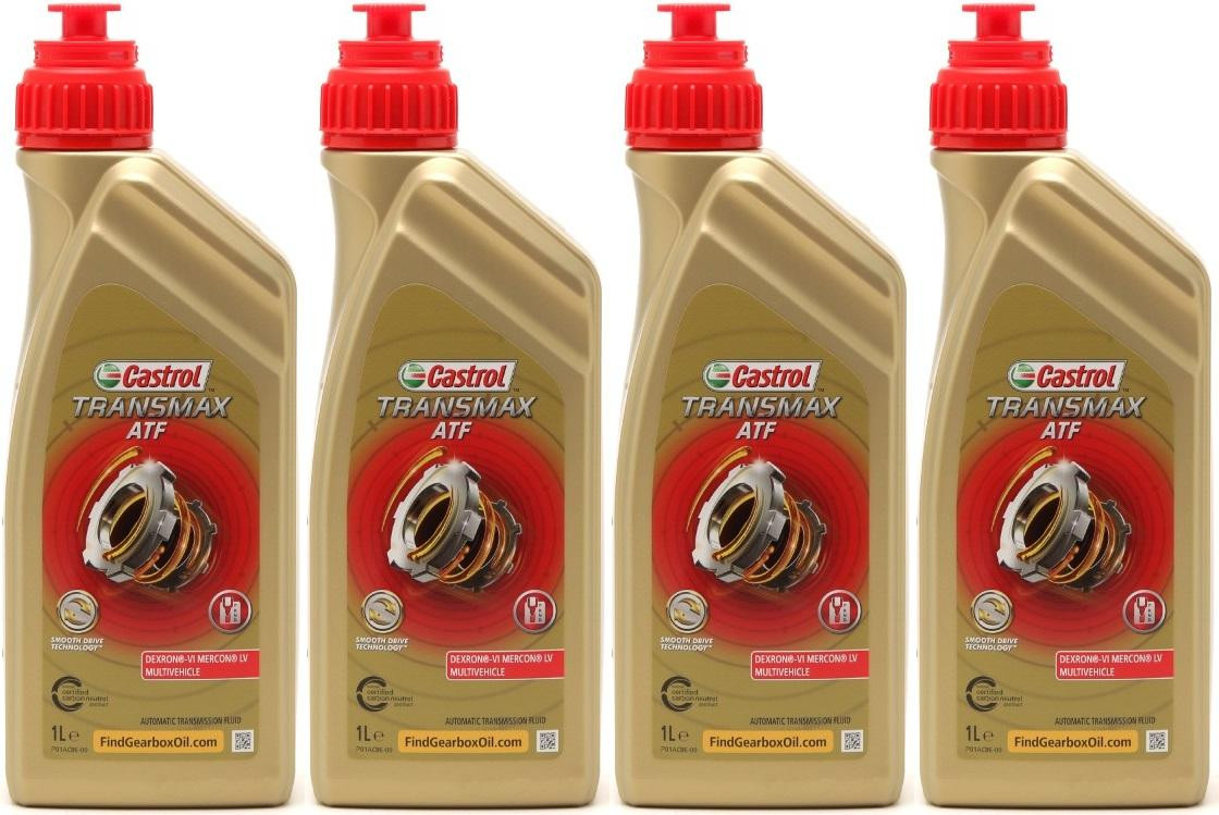 Castrol TRANSMAX ATF Dex/Merc Multivehicle 4x 1l = 4 Liter