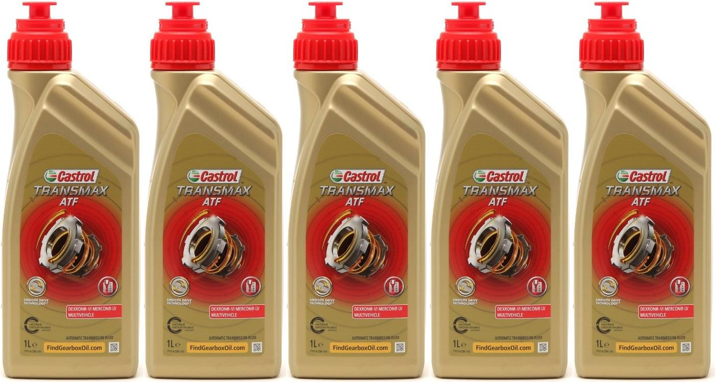 Castrol TRANSMAX ATF Dex/Merc Multivehicle 5x 1l = 5 Liter