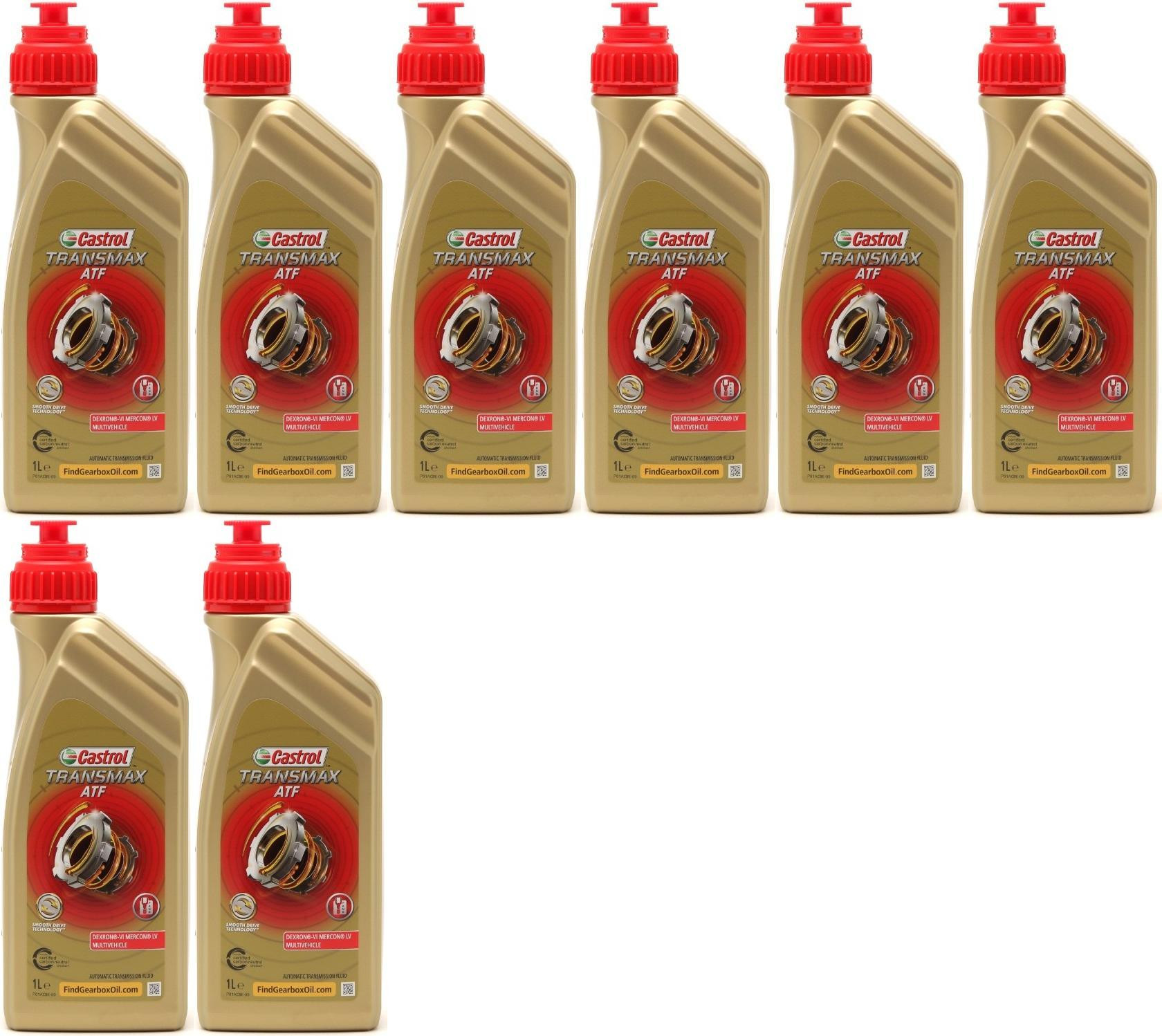 Castrol TRANSMAX ATF Dex/Merc Multivehicle 8x 1l = 8 Liter