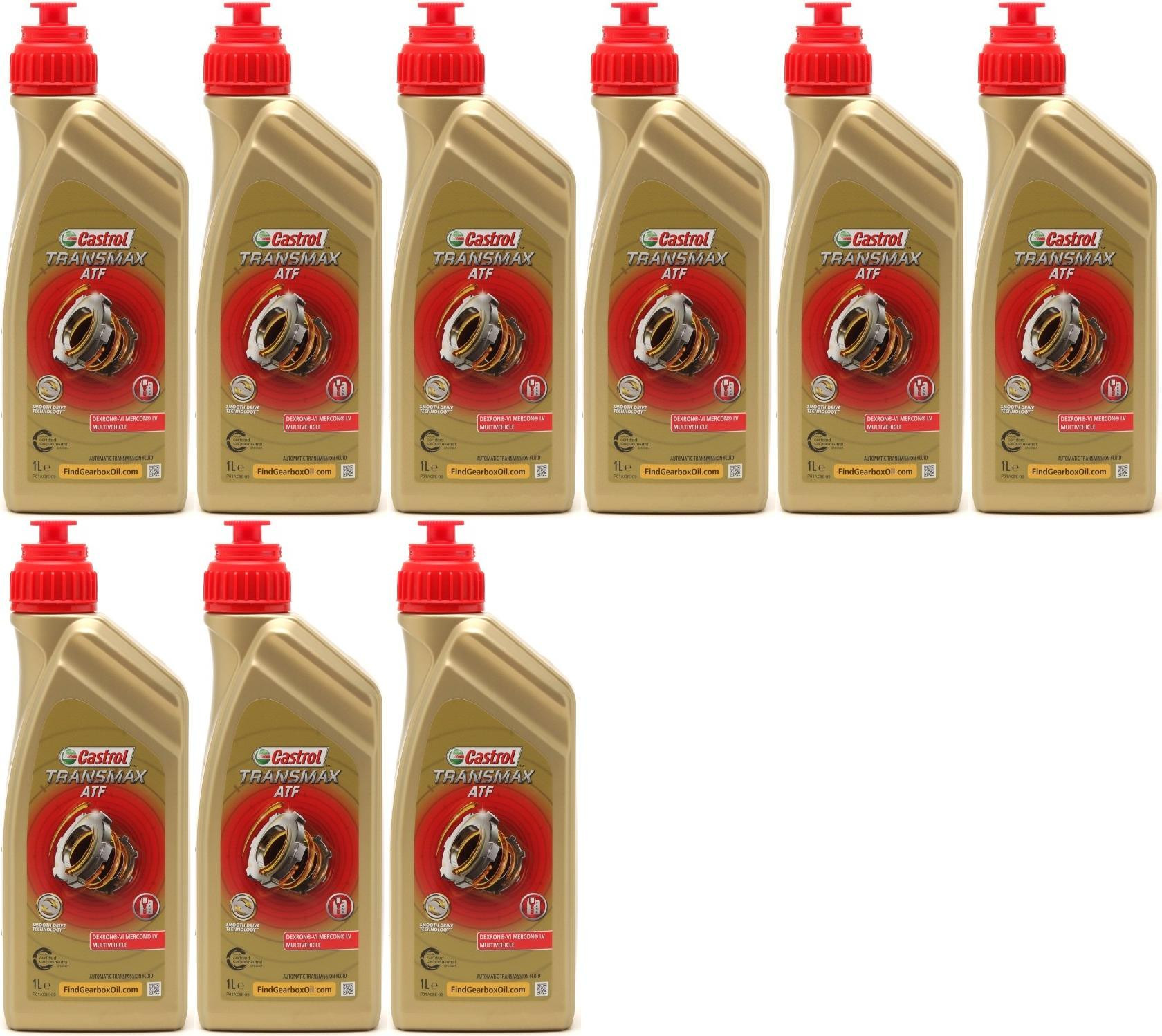 Castrol TRANSMAX ATF Dex/Merc Multivehicle 9x 1l = 9 Liter