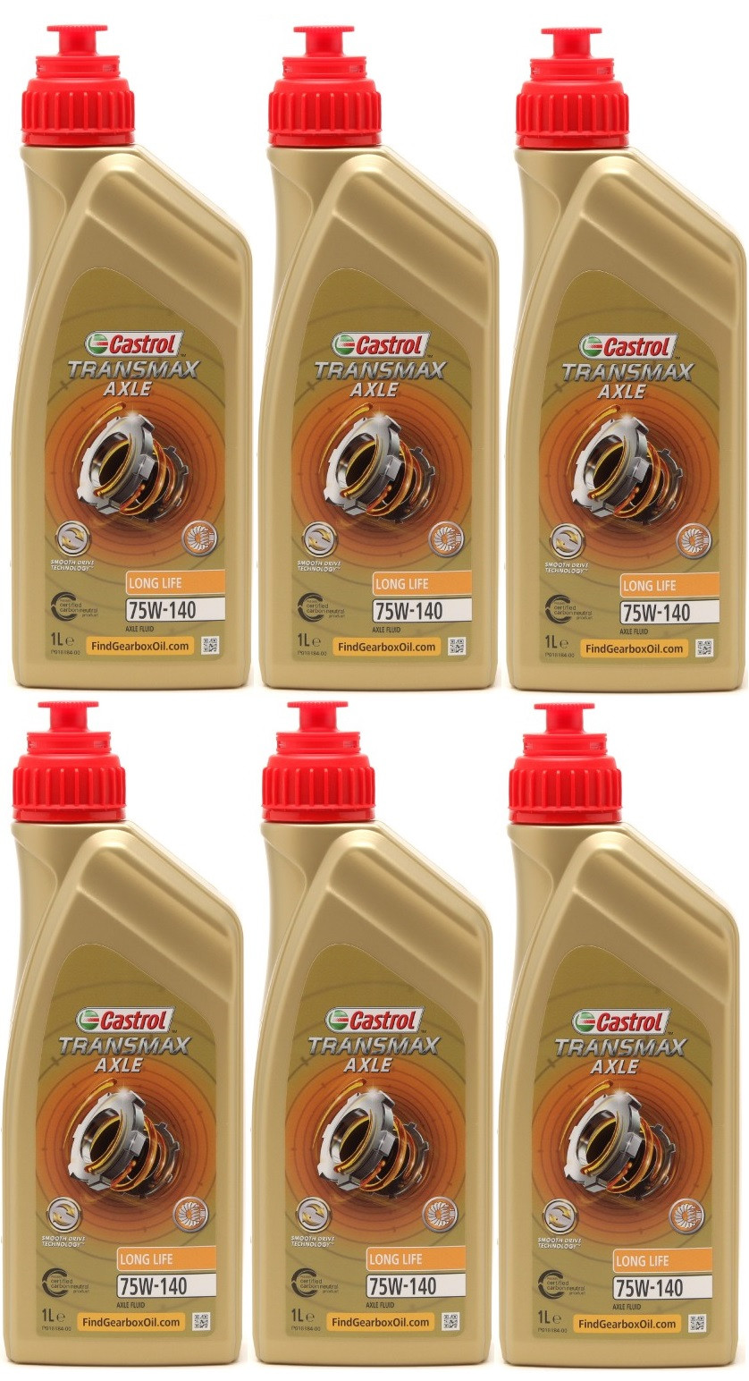 Castrol Transmax Axle Long Life 75W-140 6x 1l = 6 Liter
