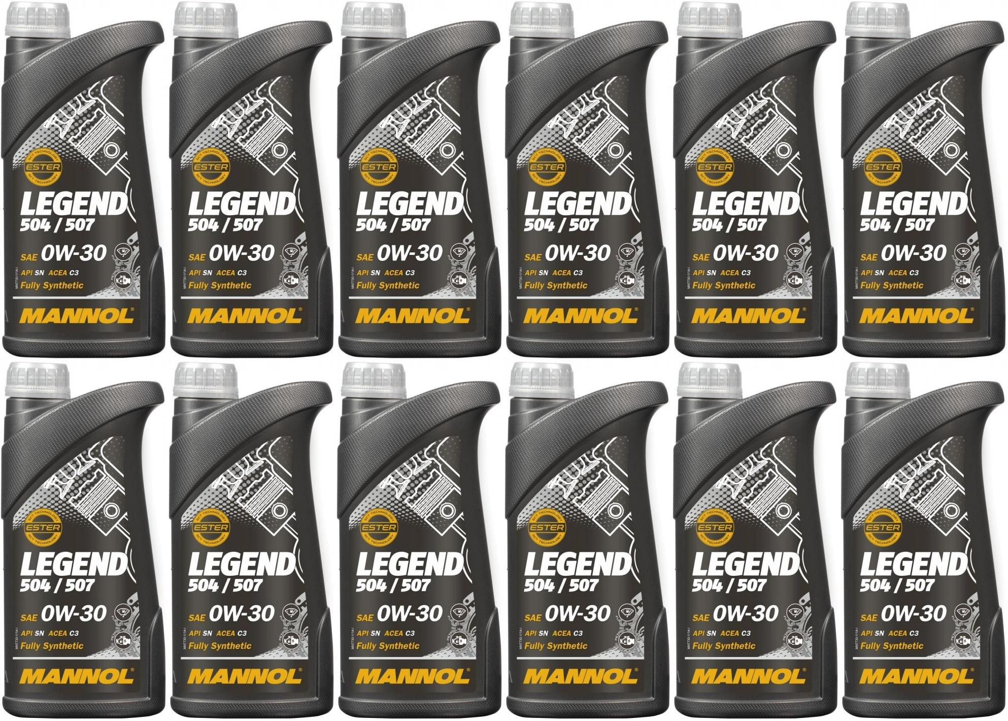 MANNOL 7730 LEGEND 504/ 507.00 0W-30 Motoröl 12x 1l = 12 Liter