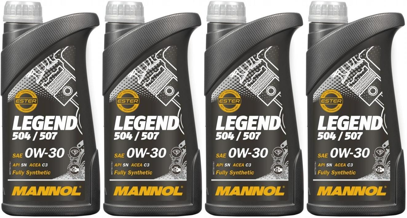 MANNOL 7730 LEGEND 504/ 507.00 0W-30 Motoröl 4x 1l = 4 Liter