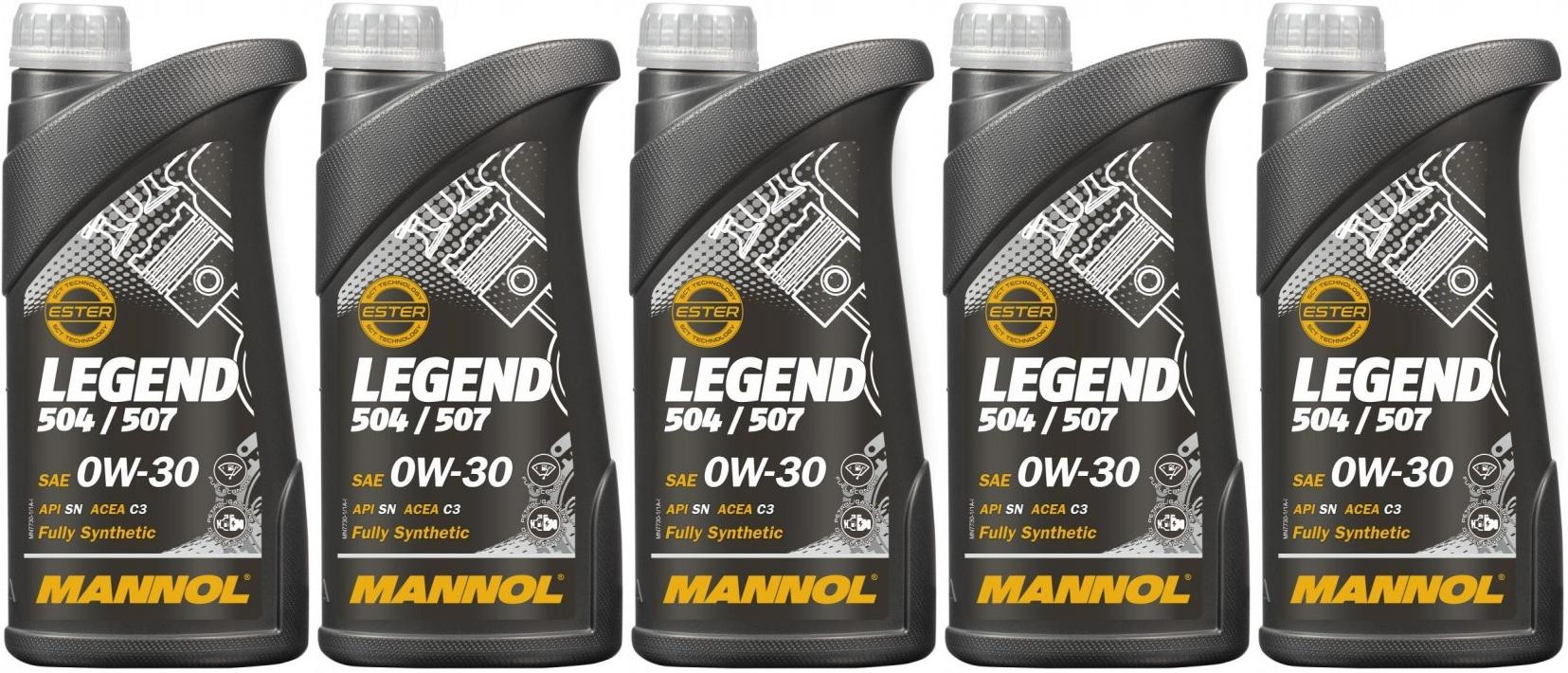 MANNOL 7730 LEGEND 504/ 507.00 0W-30 Motoröl 5x 1l = 5 Liter