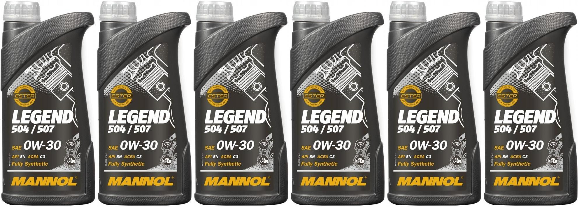 MANNOL 7730 LEGEND 504/ 507.00 0W-30 Motoröl 6x 1l = 6 Liter