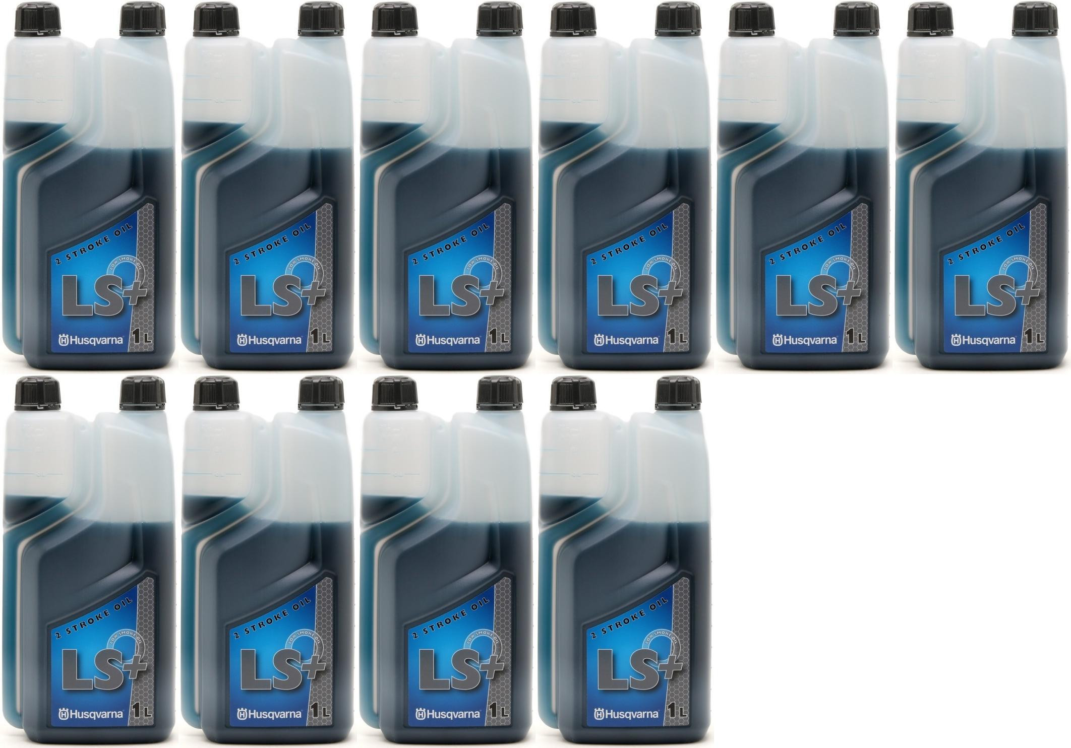 Original HUSQVARNA MIX 2T LS+ für Kettensägen, Rasenmäher, etc 10x 1l = 10 Liter