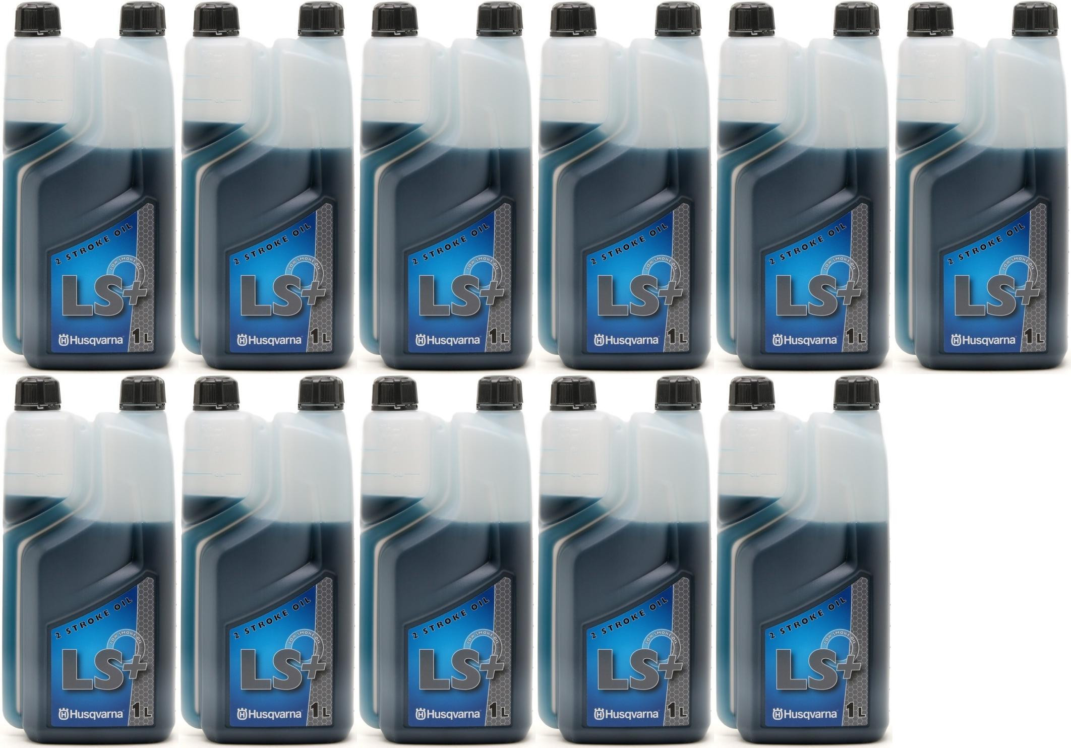 Original HUSQVARNA MIX 2T LS+ für Kettensägen, Rasenmäher, etc 11x 1l = 11 Liter