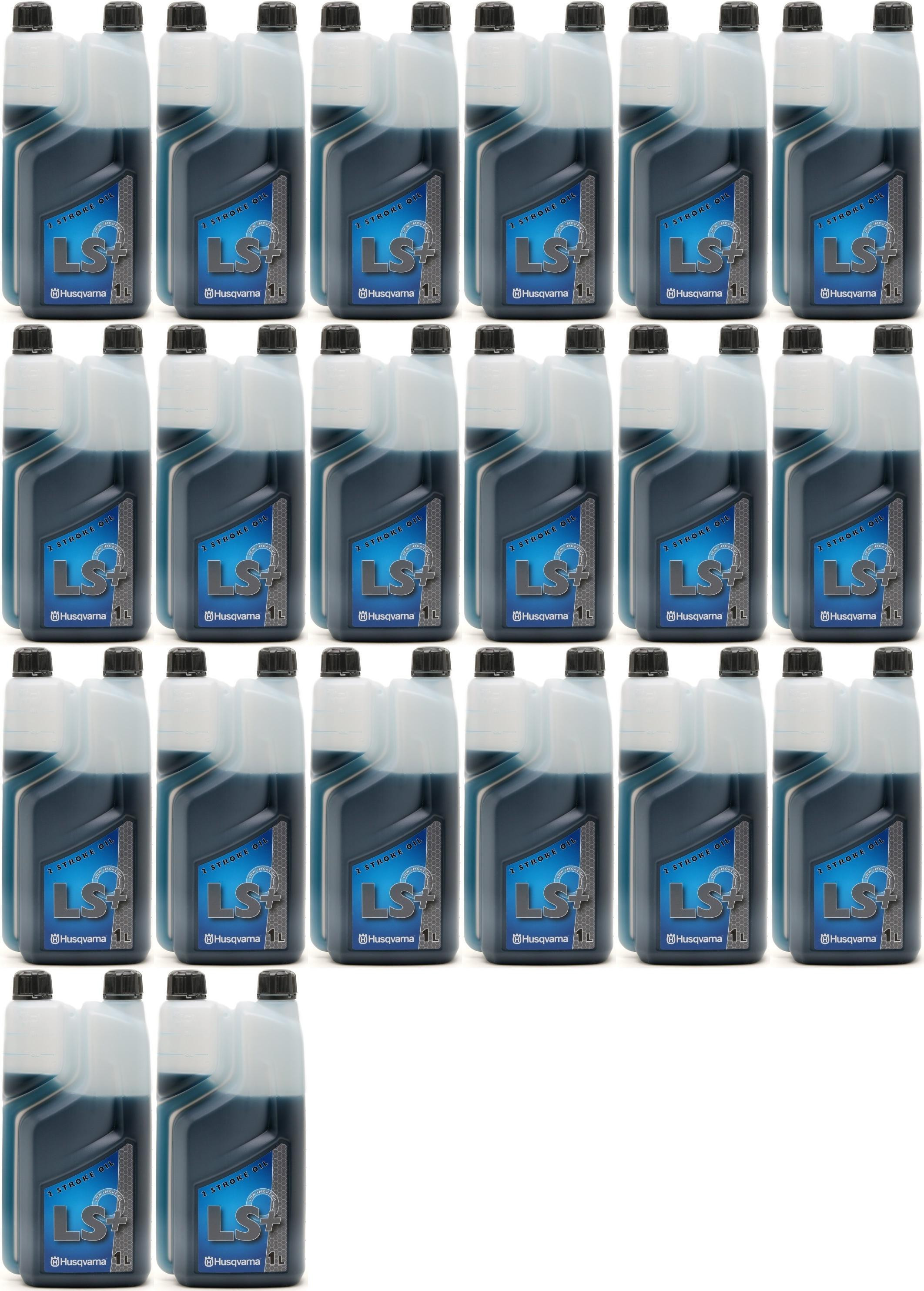 Original HUSQVARNA MIX 2T LS+ für Kettensägen, Rasenmäher, etc 20x 1l = 20 Liter