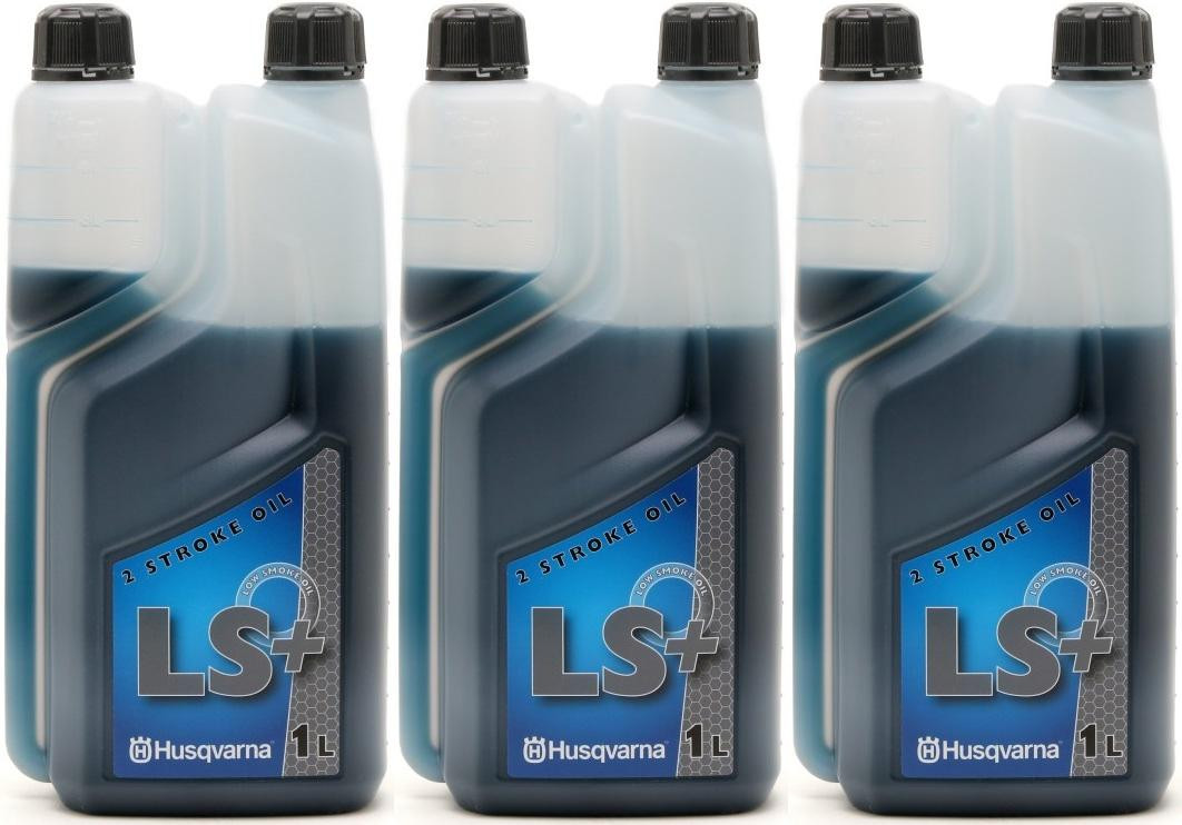Original HUSQVARNA MIX 2T LS+ für Kettensägen, Rasenmäher, etc 3x 1l = 3 Liter