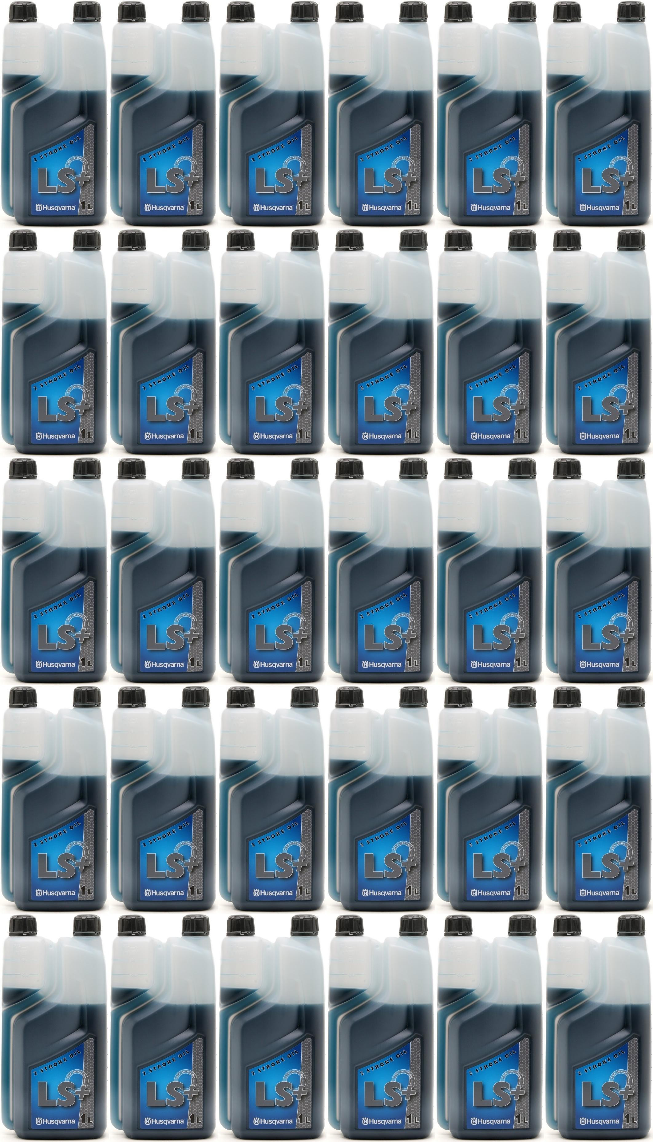 Original HUSQVARNA MIX 2T LS+ für Kettensägen, Rasenmäher, etc 30x 1l = 30 Liter