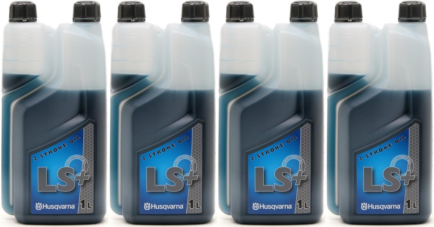 Original HUSQVARNA MIX 2T LS+ für Kettensägen, Rasenmäher, etc 4x 1l = 4 Liter