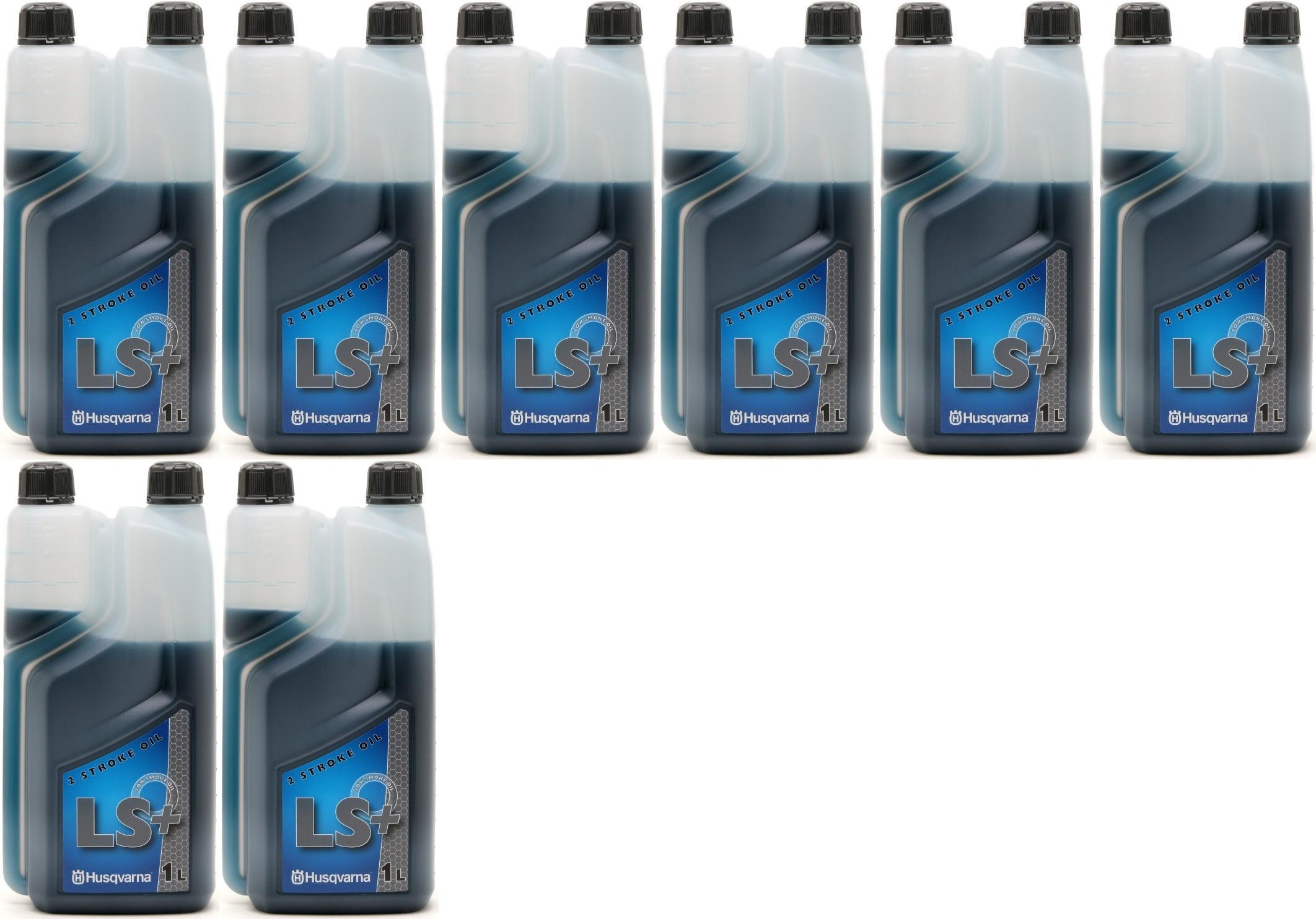 Original HUSQVARNA MIX 2T LS+ für Kettensägen, Rasenmäher, etc 8x 1l = 8 Liter