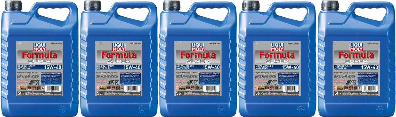 Liqui Moly 1440 Formula Super 15W-40 Motoröl 5x 5 = 25 Liter