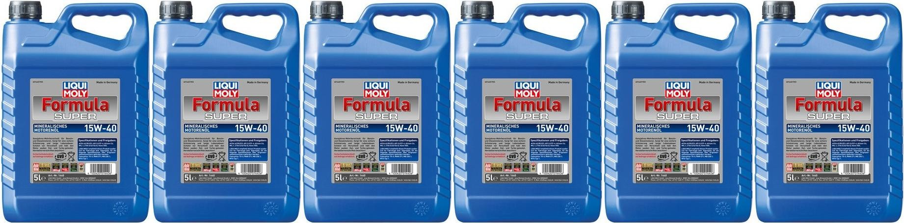 Liqui Moly 1440 Formula Super 15W-40 Motoröl 6x 5 = 30 Liter