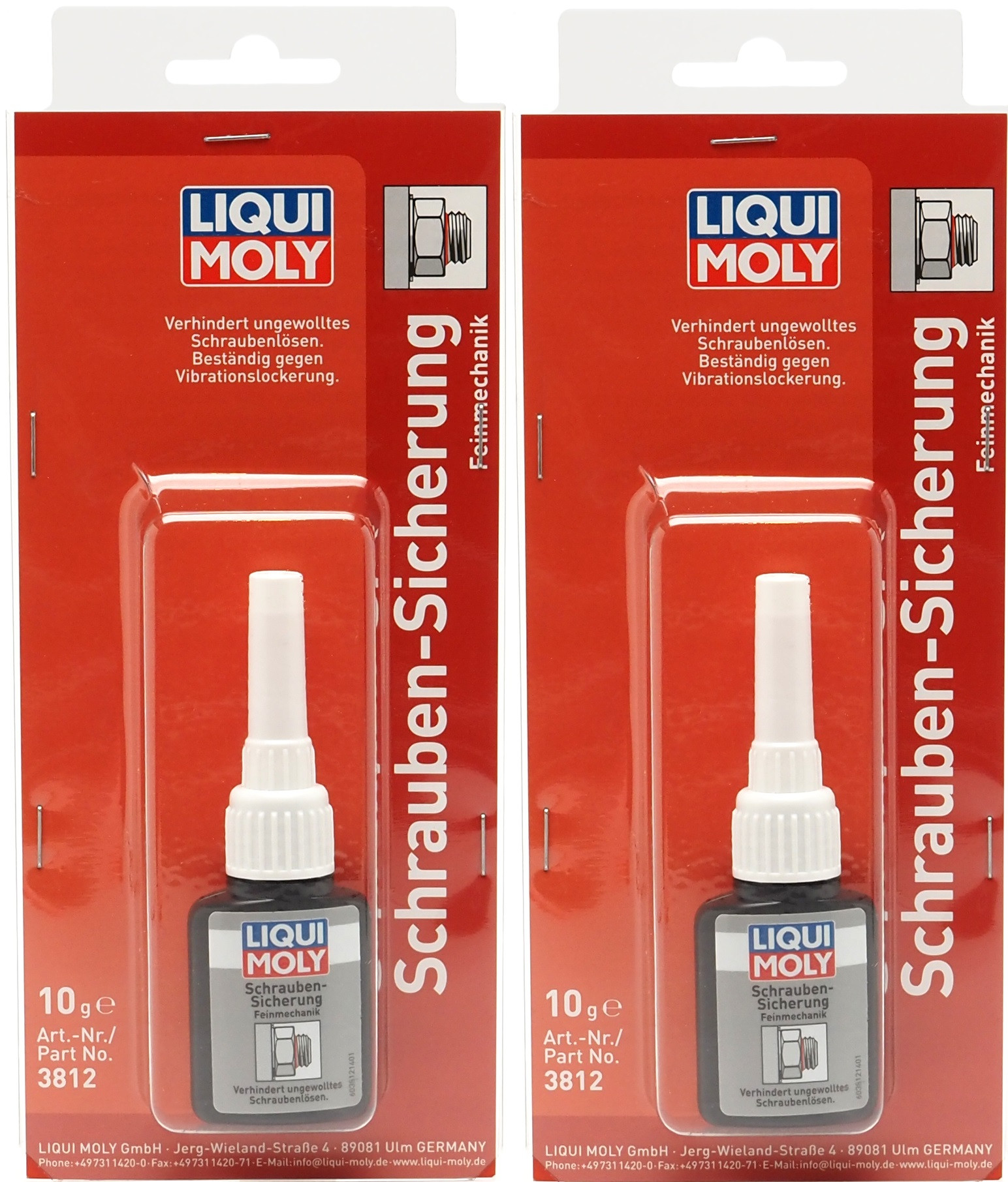 Liqui Moly 3812 Schrauben-Sicherung Feinmechanik 2x 10ml